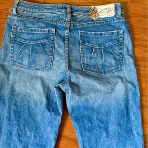 White House Black Market Blue Flare Jeans